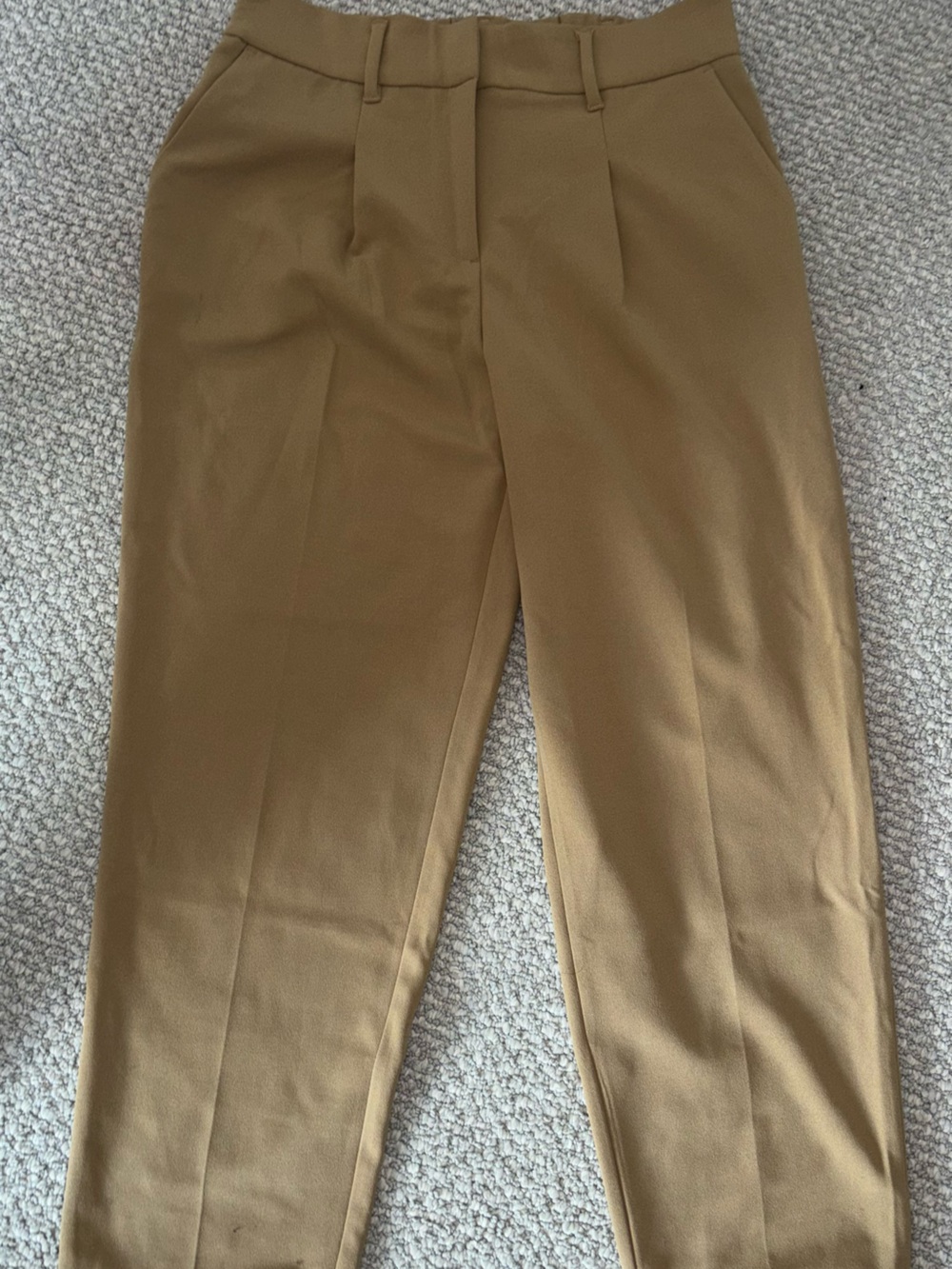 Women Classic Straight-Leg Pants in Camel